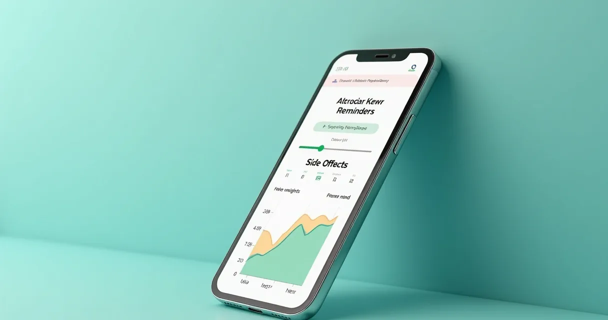 GLP-1 medication tracking features on app 