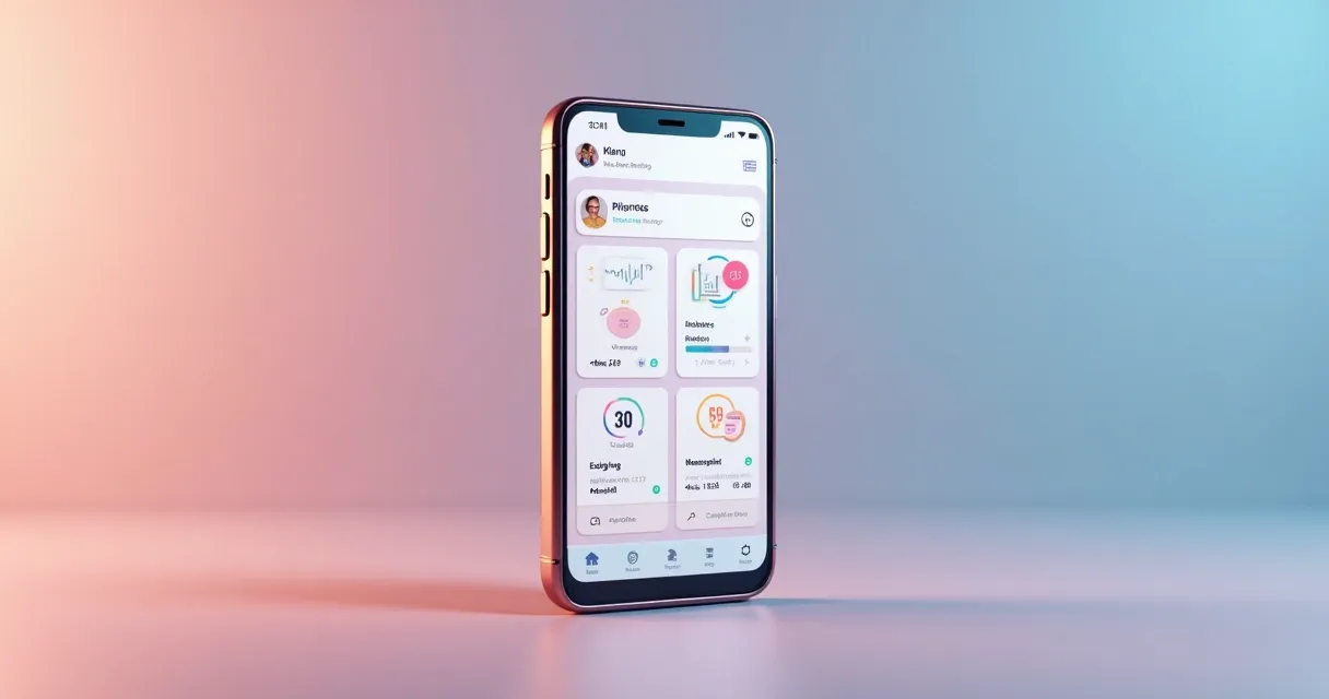 Mobile app interface showing tracking of GLP-1 medication, food and water 