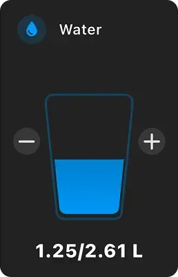 Water widget